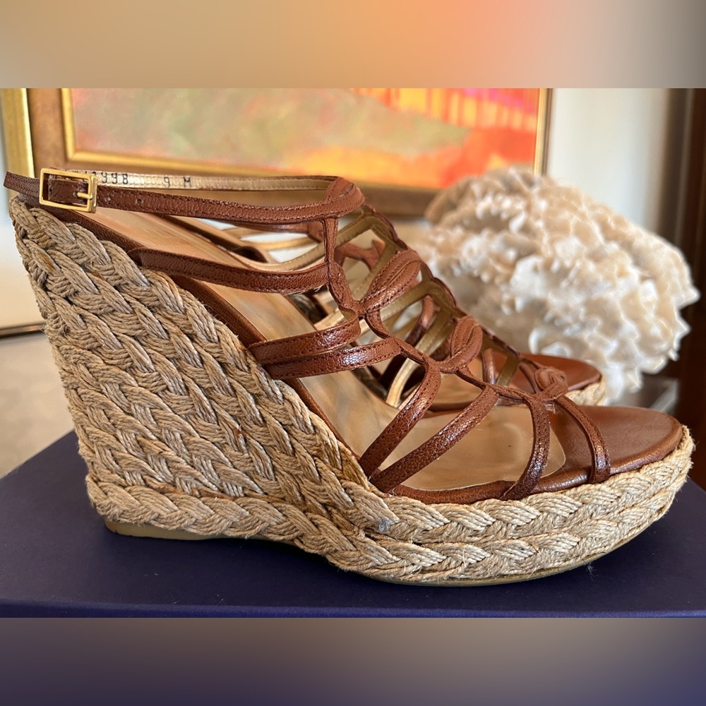 Stuart Weitzman Platform Sandals Size 9 - image 3